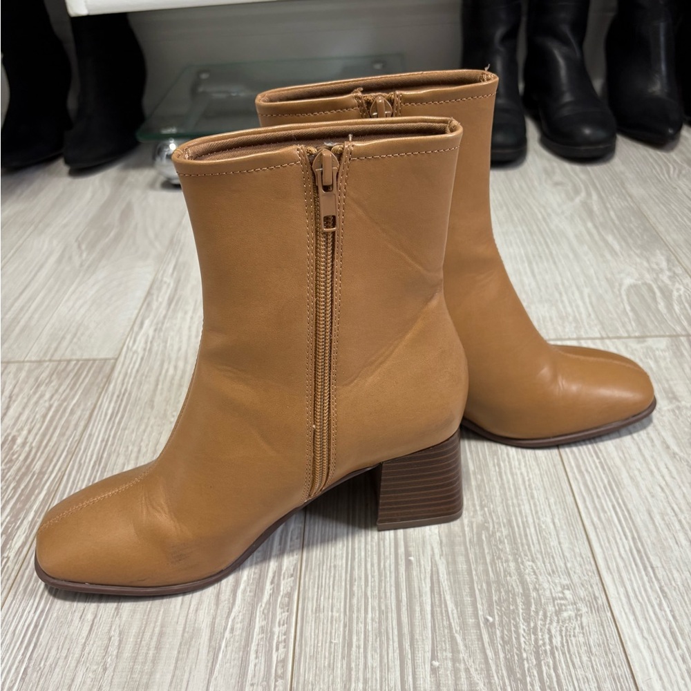 Delicious Camel Ankle Booties - Picture 3 of 6